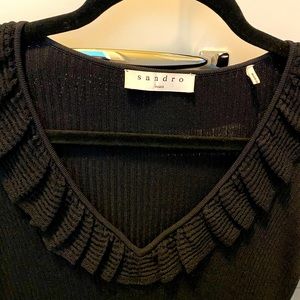 Sandro long sleeve blouse - Black